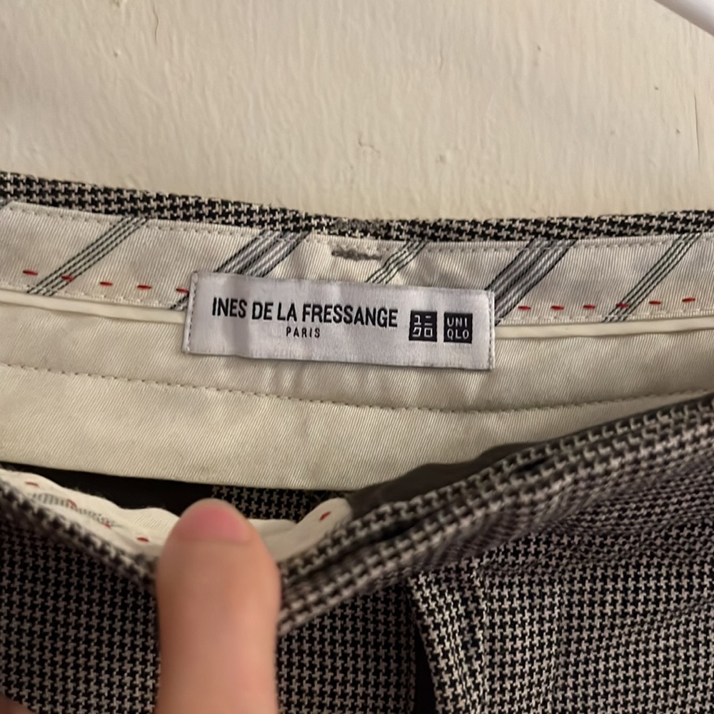 Uniqlo Ines De La Fressange Micro Houndstooth Pants 4 - Picture 3 of 4